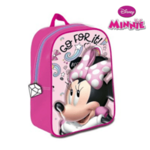 Mochila Minnie Oficial 27x21 cm "Diamante" rosa