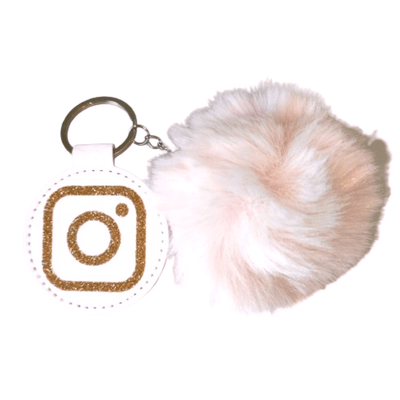 Llavero inteligente INSTAGRAM logo cuadrado POMPÓN