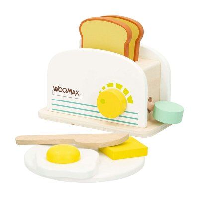 Juego Tostadora madera Woomax