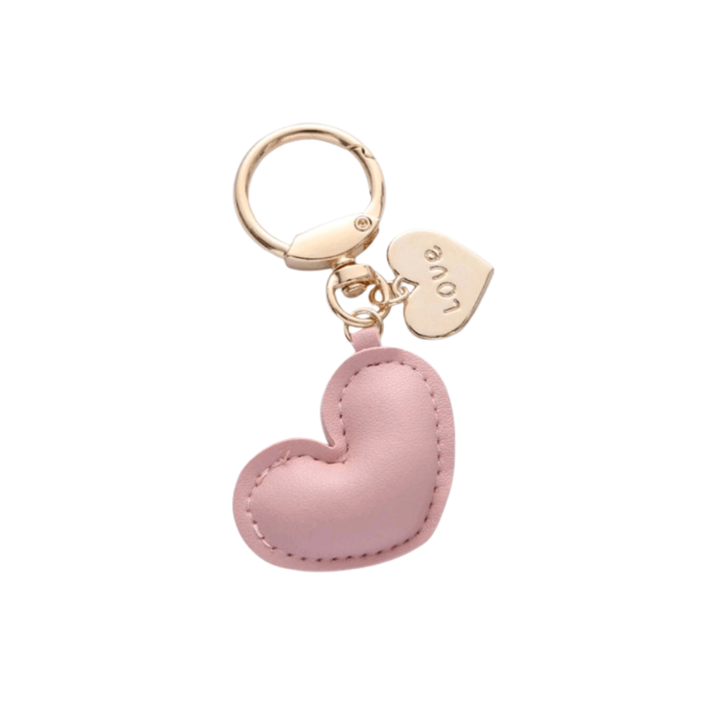 Llavero corazón rosa