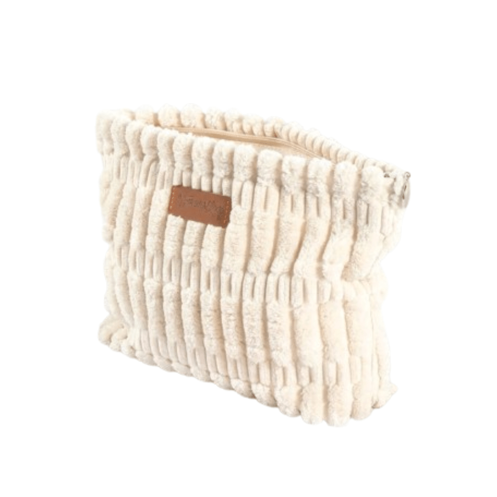 Neceser terciopelo beige