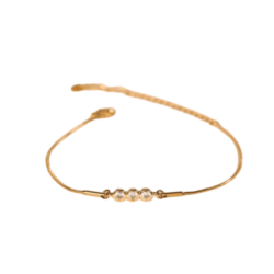 Pulsera de acero inoxidable e incrustaciones circonita