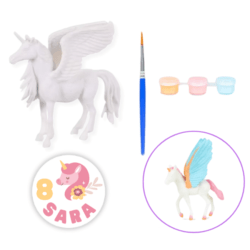 Unicornio para pintar pegatina personalizada (1 und)