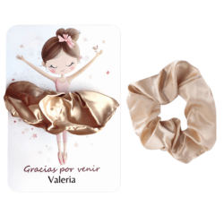 Regalo personalizado Bailarina con coletero (1 und)