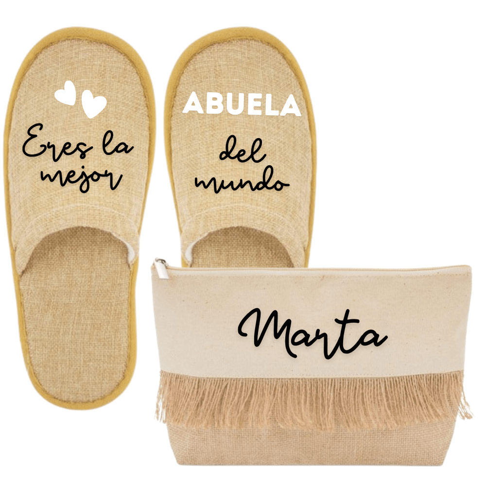 Zapatillas+neceser ABUELA