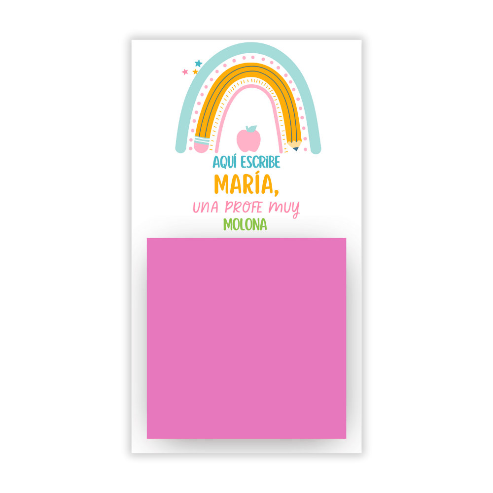 Bloc de notas personalizado – PROFE estrella