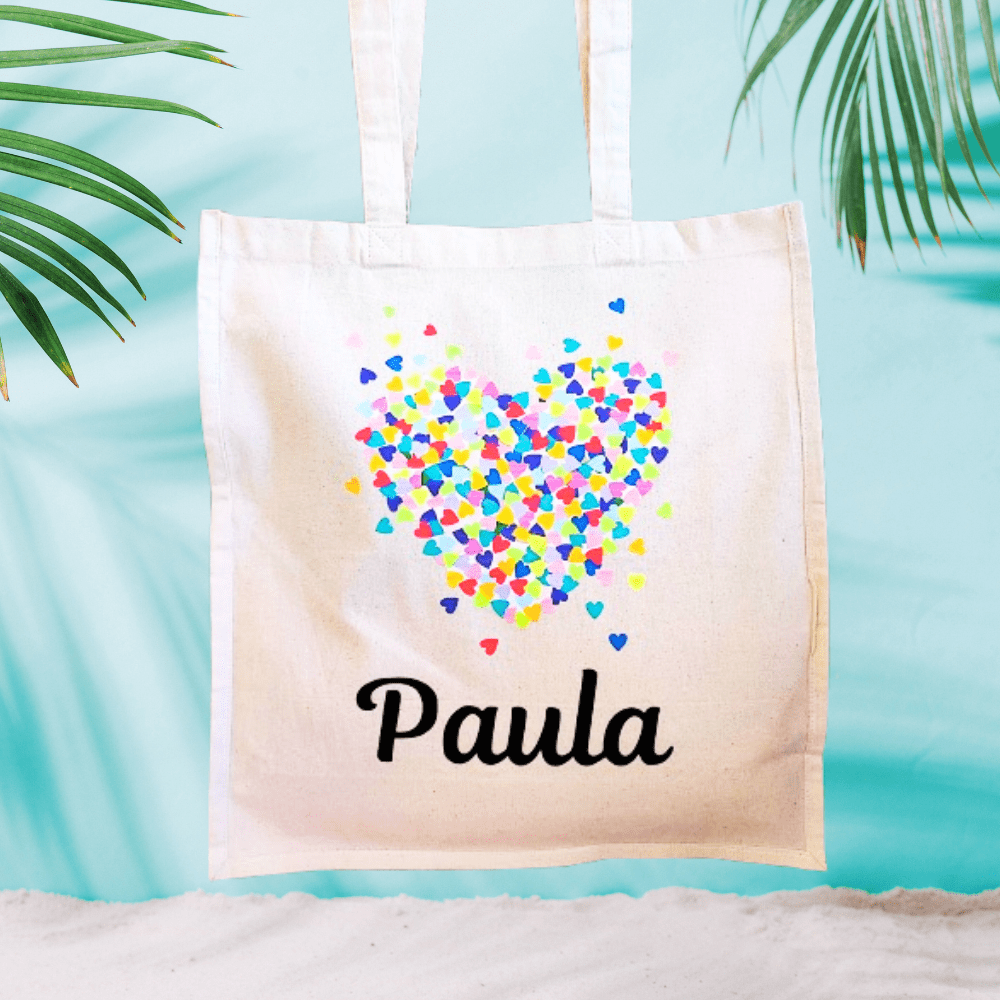 Bolsa CORAZÓN con nombre