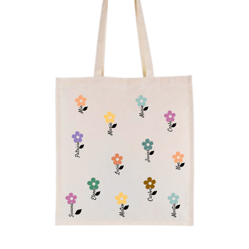 Bolsa PROFE con nombres – Beige