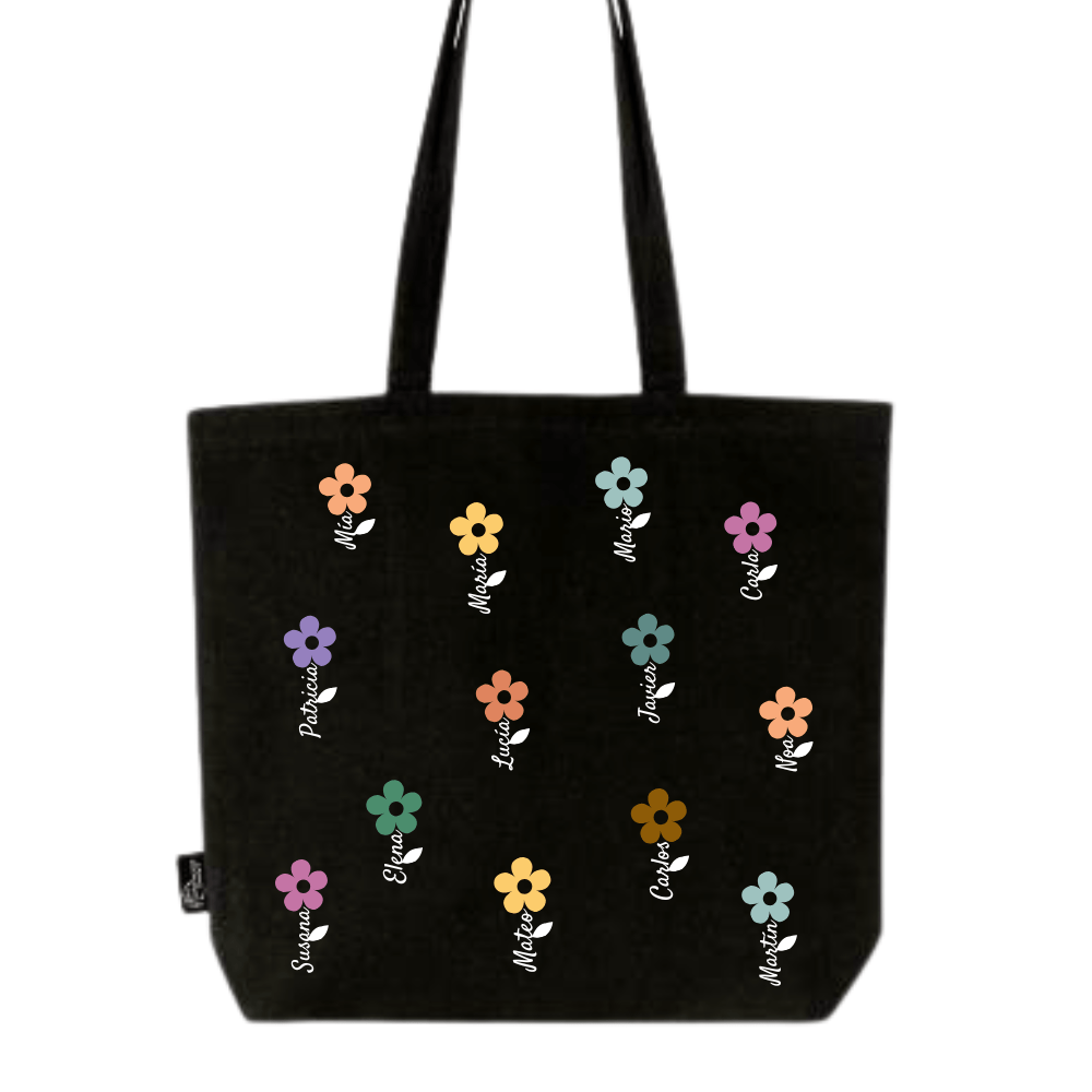 Bolsa PROFE con nombres – Negra