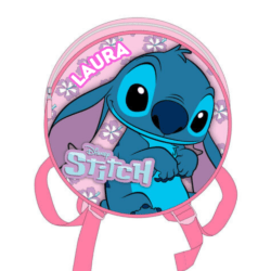 Mochila redonda Stitch 27cm - PERSONALIZABLE