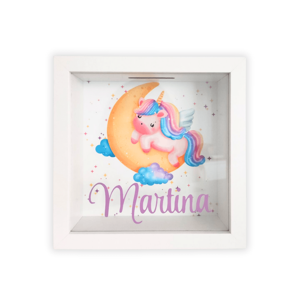Hucha blanca personalizada – Temática personalizable