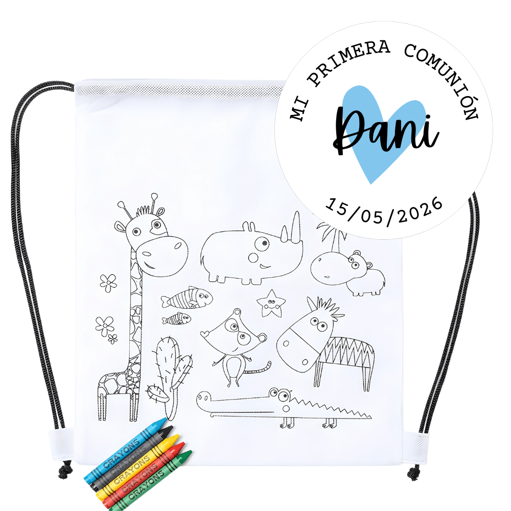 Mochila cuerdas colorear – Eventos