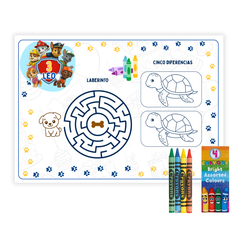 Mantel individual de papel – personalizado