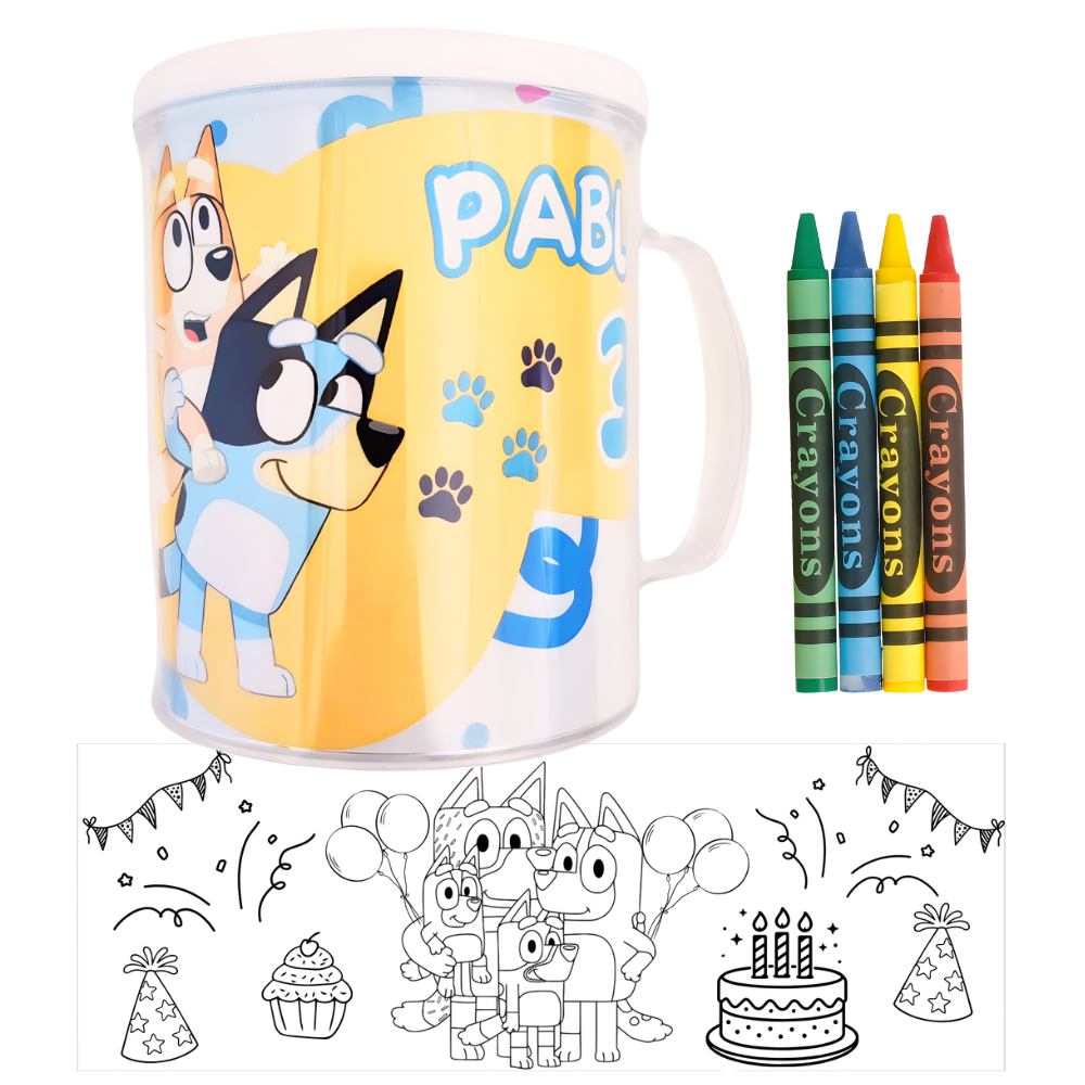 Taza para colorear – Temática Personalizable