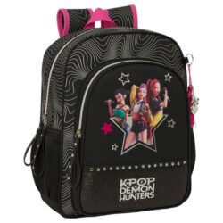 Mochila K Pop Negra (38cm)