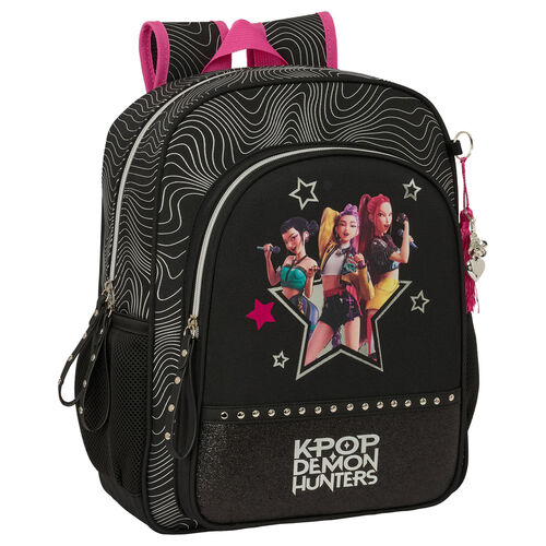 Mochila K Pop Negra (38cm)
