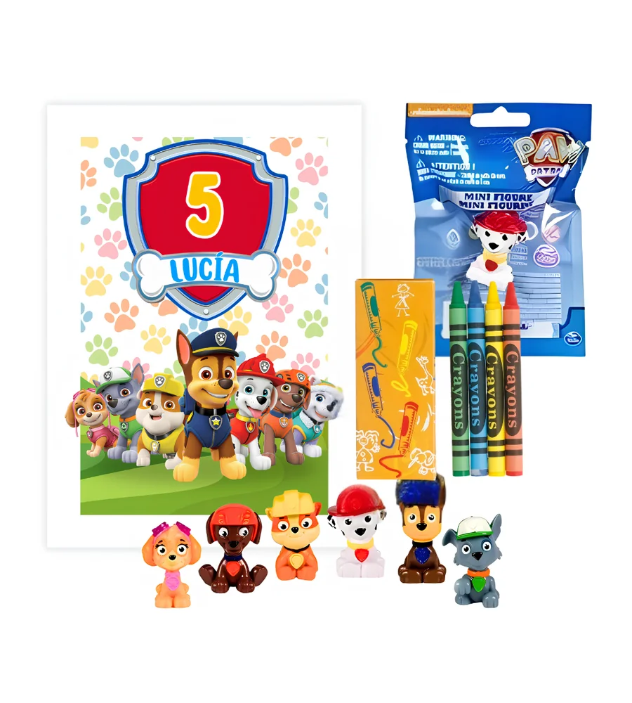 Cuento para colorear Patrulla Canina + figura sorpresa