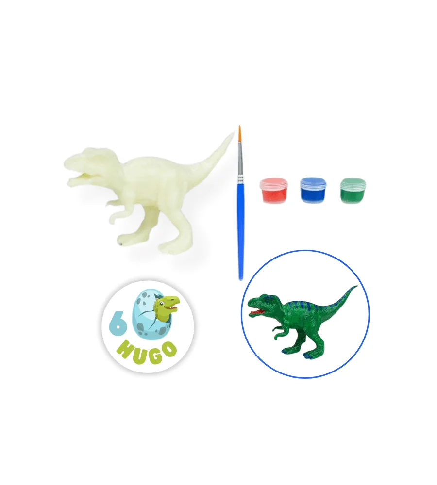 Dinosaurio para pintar pegatina personalizada (1 und)