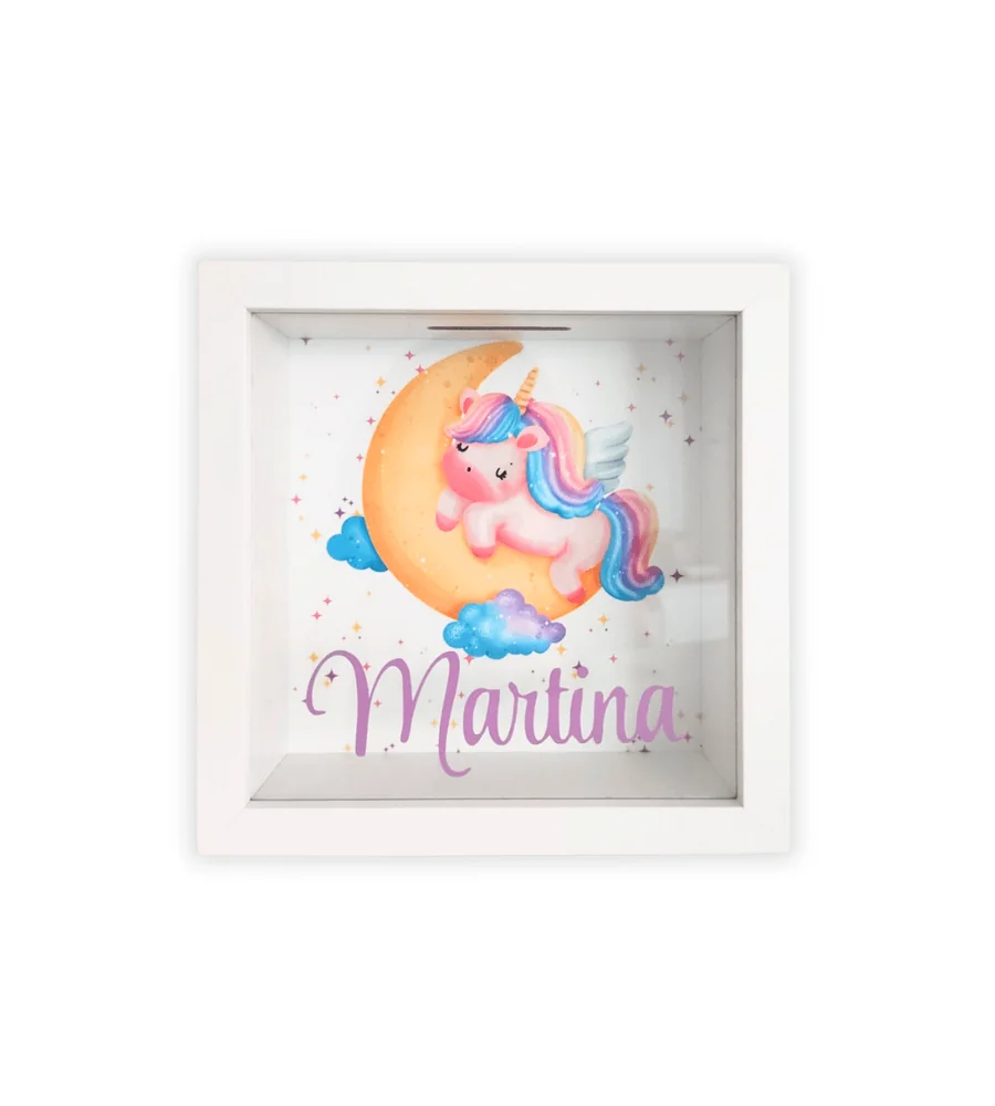 Hucha blanca personalizada – Temática personalizable