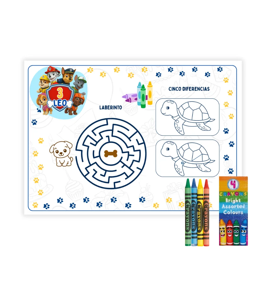 Mantel individual de papel – personalizado