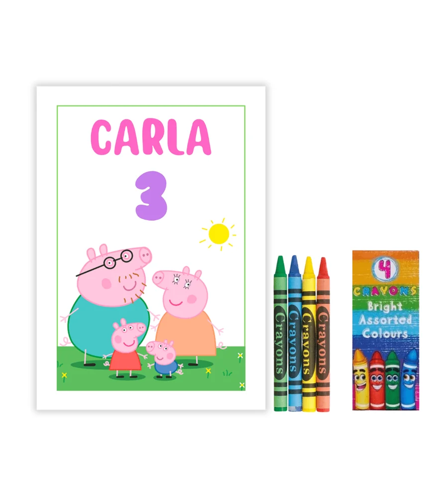 Regalo cumpleaños cuento para colorear – Temática personalizable
